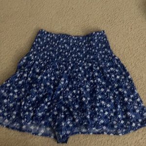 Flowy royal blue floral shorts from Aerie